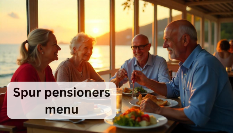 spur pensioners menu